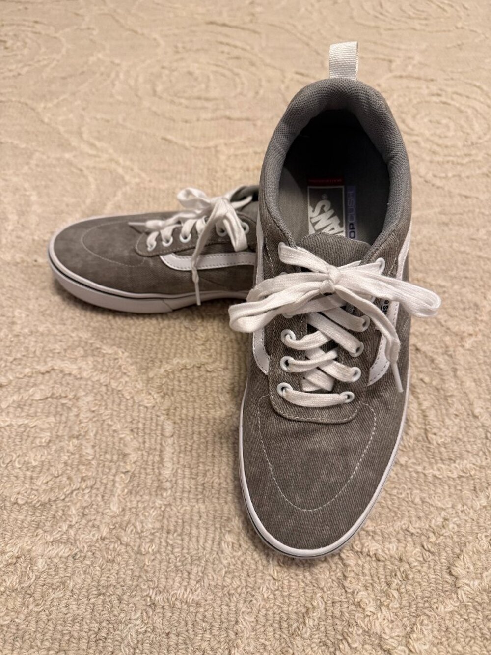 VANS Kyle Walker Denim Gray Pop Cush Skateboarding Sneakers